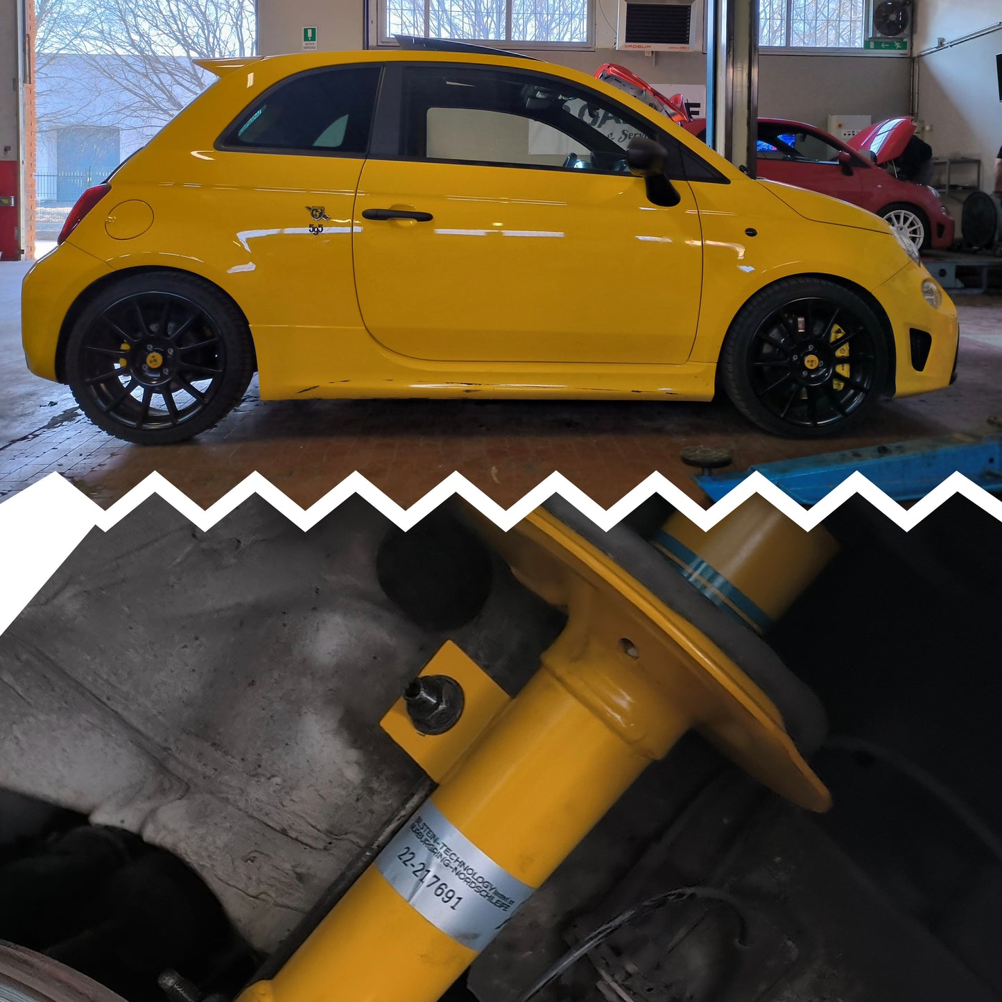 Kit Assetto Abarth 500/595/695 Bilstein B8 + Molle H&R