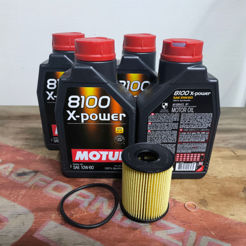 Kit Tagliando Abarth Motul 8100 X-Power 10W60