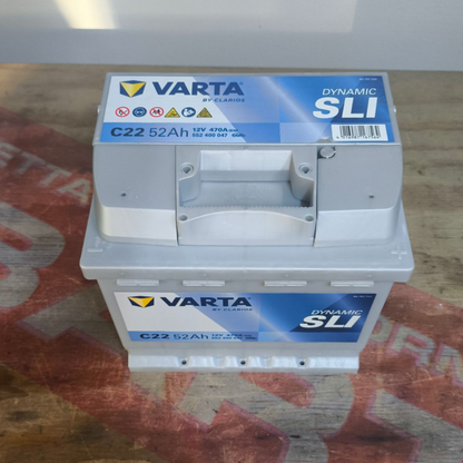 BATTERIA VARTA Automotive DYNAMIC SLI (C22) 12V 52Ah 470A